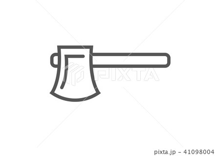Carpenters hatchet icon in linear style 41098004