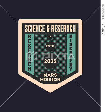 Galaxy research vintage isolated label Galaxy research vintage isolated label 41098826