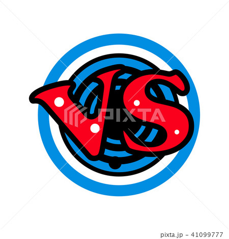 VS comic speech bubble in cartoon style 41099777