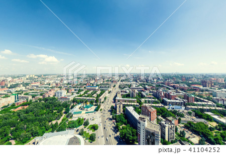 Aerial city view. Urban landscape. Copter shot. Panoramic image. Aerial city view. Urban landscape. Copter shot. Panoramic image. 41104252