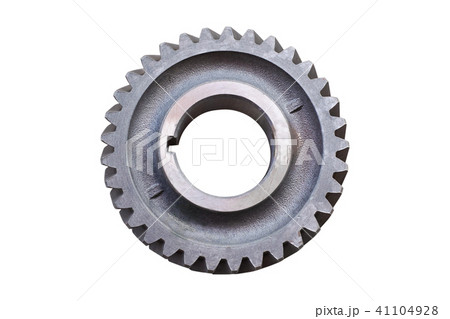 Metal gear gearbox isolated on Metal gear gearbox isolated on 41104928