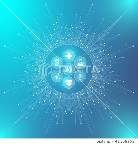 Scientific vector illustration genetic engineering and gene manipulation concept. DNA helix, DNA 41106258