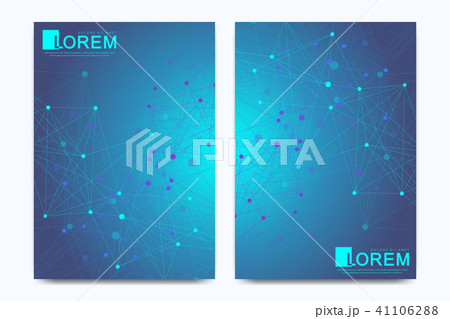Modern vector template for brochure Leaflet flyer advert cover banner magazine or annual report A4 41106288