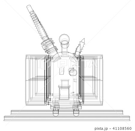 Power transformer concept. Vector Power transformer concept. Vector 41108560
