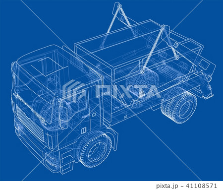 Garbage truck concept. Vector 41108571