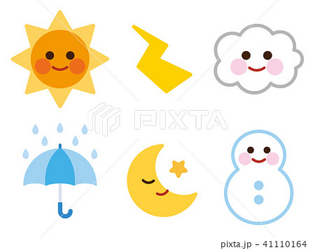 Weather Mark Set Stock Illustration