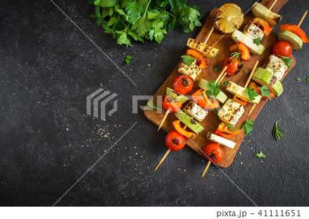 Vegetarian skewers 41111651