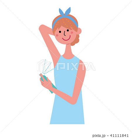 制汗スプレー 女性 イラスト 制汗スプレー 女性 イラスト 41111841