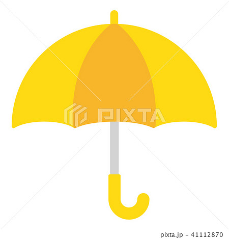 傘 マーク 黄色のイラスト素材