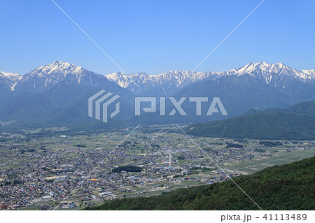 岳の町 初夏の長野県大町市 岳の町 初夏の長野県大町市 41113489