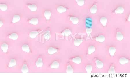 Light bulb difference and creative concept. Light bulb difference and creative concept. 41114307