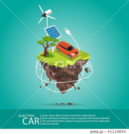 Isometric Electric cars charging Isometric Electric cars charging 41114654