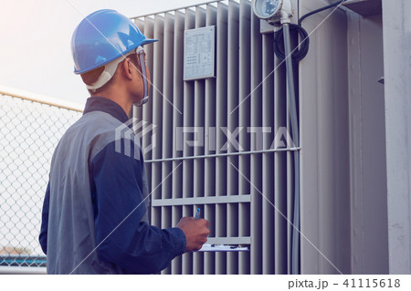 engineer working on checking and maintenance engineer working on checking and maintenance 41115618