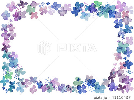 flower frame blue 41116437