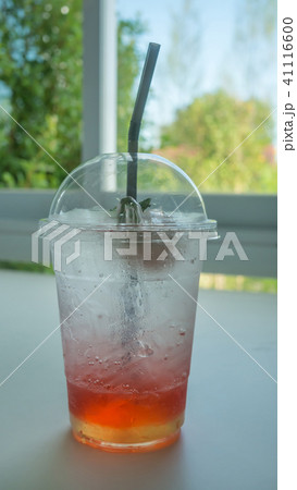 red soda on table 41116600