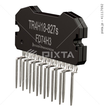 Integrated circuit of digital computer parts. Logic electronic micro chip. 41117092