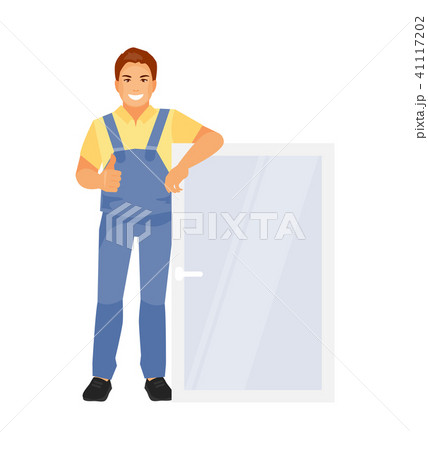 Window installer vector Window installer vector 41117202