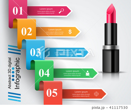 Red pomade realistic icon. Business infographic. 41117530