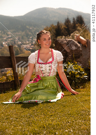 Bavarian girl in the grass Bavarian girl in the grass 41117932