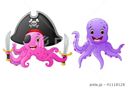 Set of octopus cartoons Set of octopus cartoons 41118128