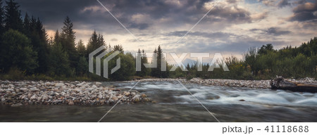Landscape with River, Forest and Mountain Landscape with River, Forest and Mountain 41118688