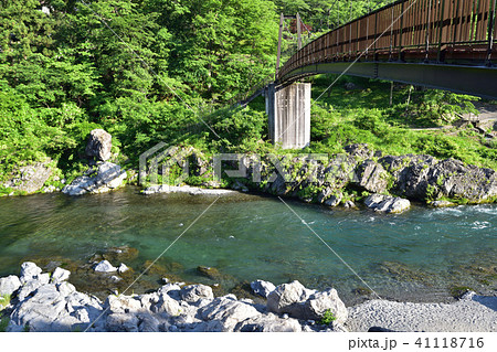 御岳渓谷の杣の小橋 御岳渓谷の杣の小橋 41118716