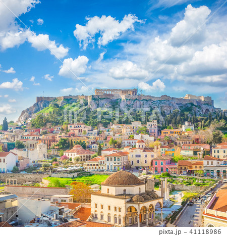 Skyline of Athenth with Acropolis hill Skyline of Athenth with Acropolis hill 41118986