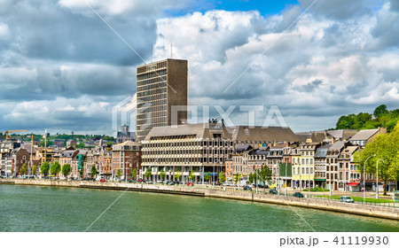 View of Liege, a city on the banks of the Meuse river in Belgium 41119930