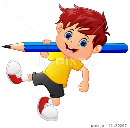 Little boy holding pencil Little boy holding pencil 41120267