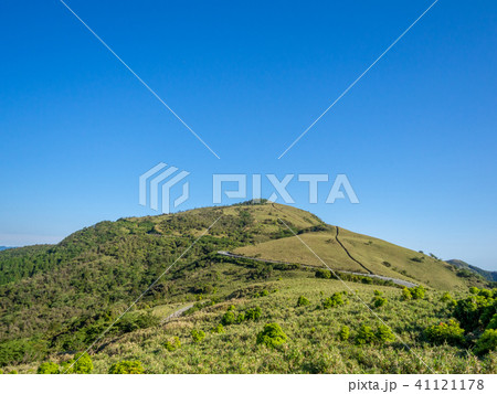【静岡県】雲一つない青空・初夏の高原風景【西伊豆スカイライン・伊豆山稜線歩道・だるま山周辺】 【静岡県】雲一つない青空・初夏の高原風景【西伊豆スカイライン・伊豆山稜線歩道・だるま山周辺】 41121178