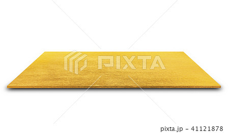 Gold metal plate isolated on white background Gold metal plate isolated on white background 41121878