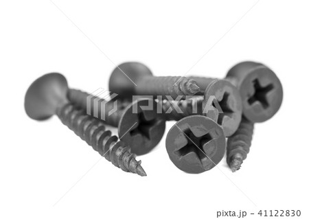 Metal self-tapping or screw close-up 41122830