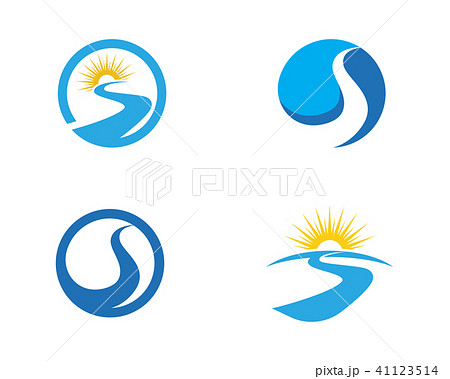 S Letter River Logo Template vector icon 41123514