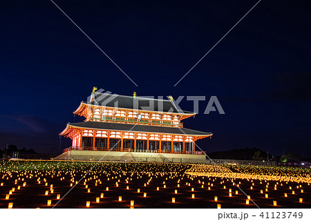 奈良 天平たなばた祭り 平城京天平祭 夏 の写真素材