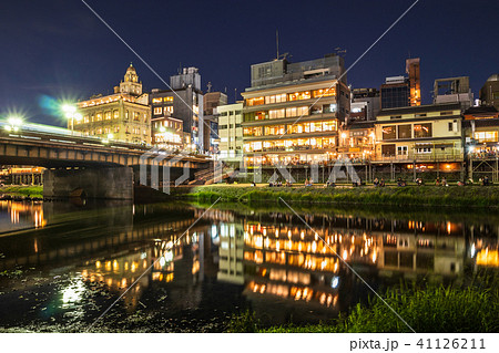 京都　鴨川納涼床 41126211