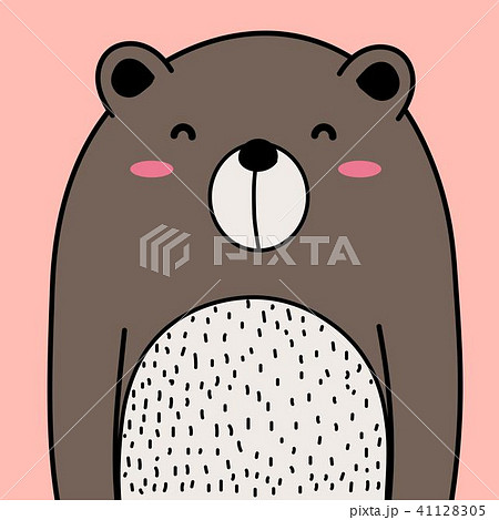 Cool Bear Vector Illustration Background. Cool Bear Vector Illustration Background. 41128305