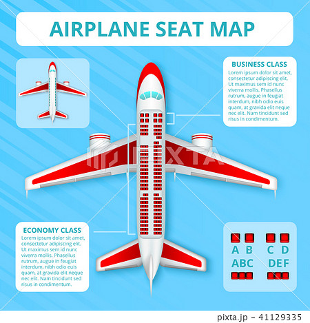 Airplane Seat Map  41129335