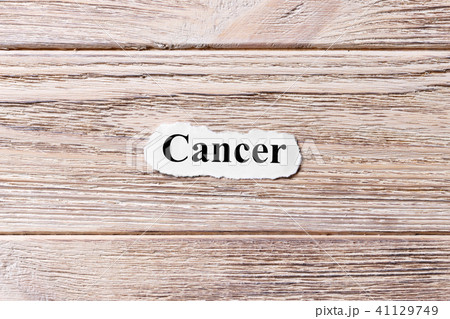 Words of CANCER on a wooden background Words of CANCER on a wooden background 41129749