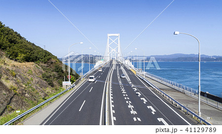 鳴門大橋　高速道路 41129789