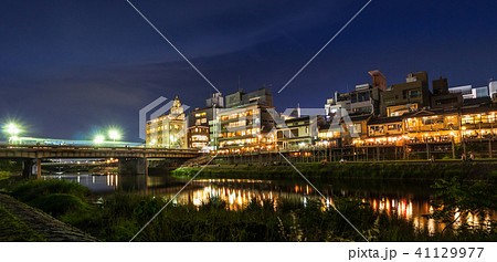 京都 鴨川と四条大橋 京都 鴨川と四条大橋 41129977