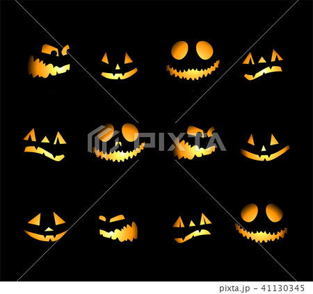 Halloween night background, pumpkins 41130345