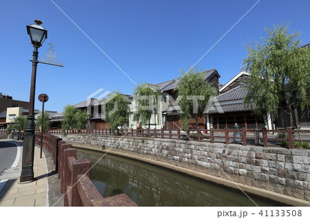 千葉県　佐原　町並み 41133508