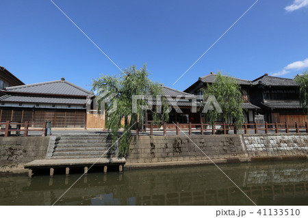 千葉県　佐原　町並み 41133510