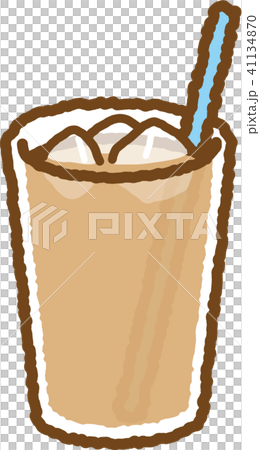 Ice milk tea (straw blue) 41134870