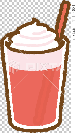Strawberry latte (straw red) 41134881