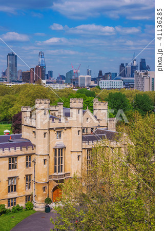 Lambeth Palace architecture with city buildings Lambeth Palace architecture with city buildings 41136285