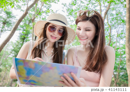 two beauty woman go travel two beauty woman go travel 41143111