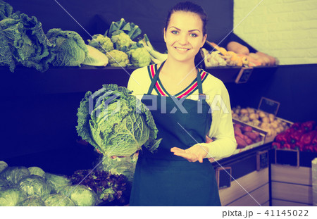 Seller showing assortment 41145022