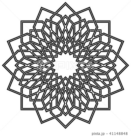 Decorative line art frames for design template. 41148848