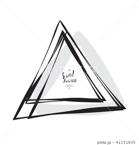 Hand Drawn Sketched Triangle 41151635